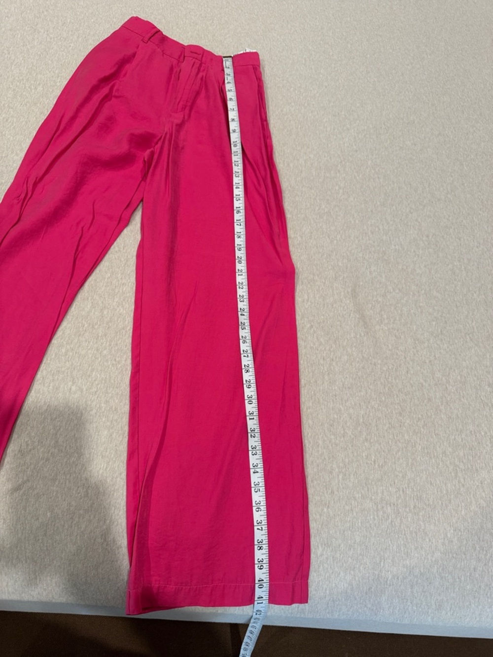 Zara Hot Pink Wide-Leg pants size XS - Picture 9 of 9